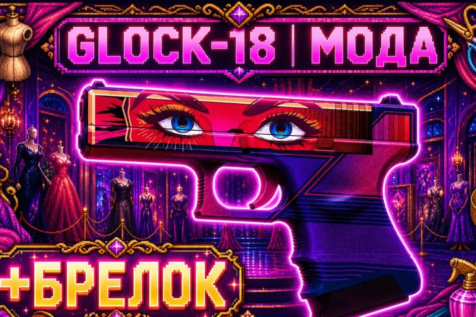 💗🎀💋GLOCK-18 | МОДА💋🎀💗+🎁БРЕЛОК🎁