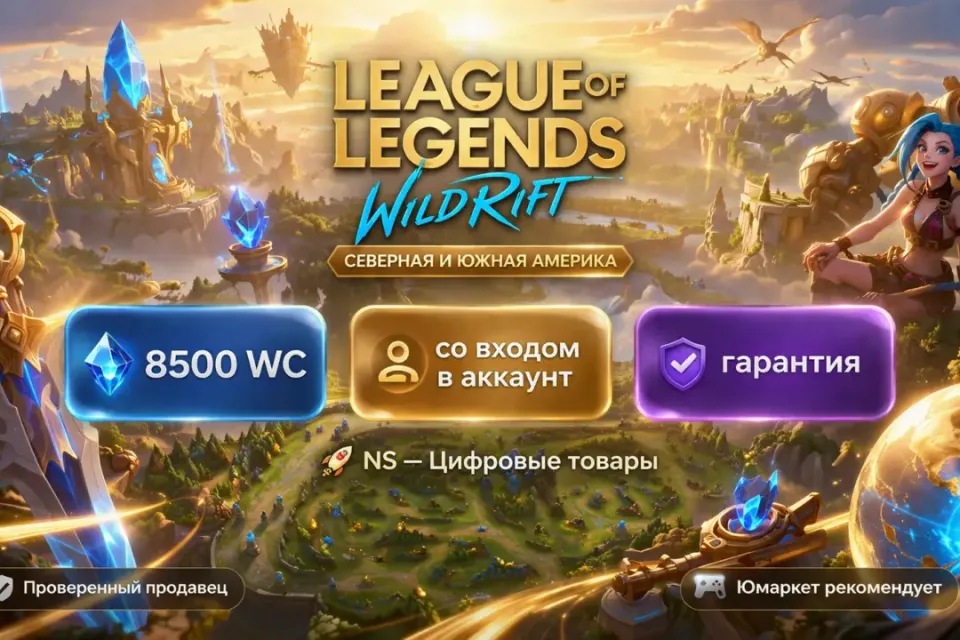 🔰 League of Legends: Wild Rift — [8500 WC [Северная и Южная Америка] на Ваш аккаунт] 🔰