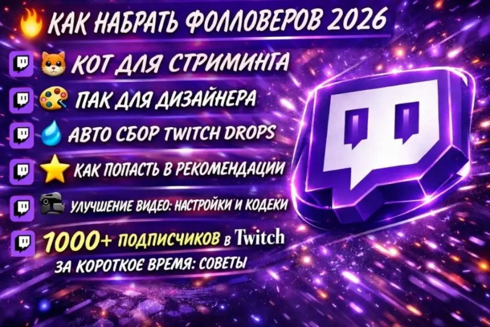 ⭐💜 ОГРОМНЫЙ PACK TWITCH 💜⭐ | АВТОВЫДАЧА 🚀 + БОНУСЫ 🎁