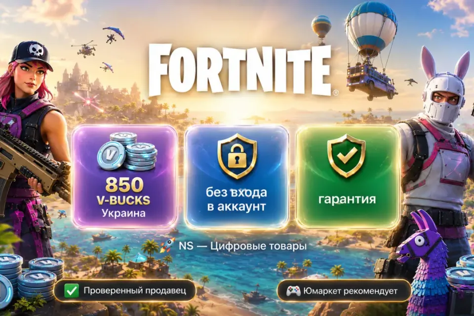 🔰 Fortnite Украина — [850 V-BUCKS / любая платформа / без входа в акканут] 🔰