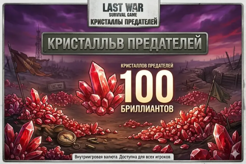 ♦️Last War: Survival♦️100 Бриллиантов♦️БЫСТРО И НАДЁЖНО♦️ВХОД ЧЕРЕЗ ПОЧТУ♦️