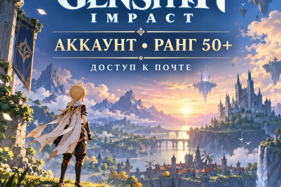Genshin Impact — аккаунт от 50 ранга, легендарки, доступ к почте