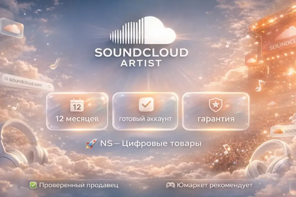 🔰 SoundCloud Artist — [12 месяцев готовый аккаунт] 🔰