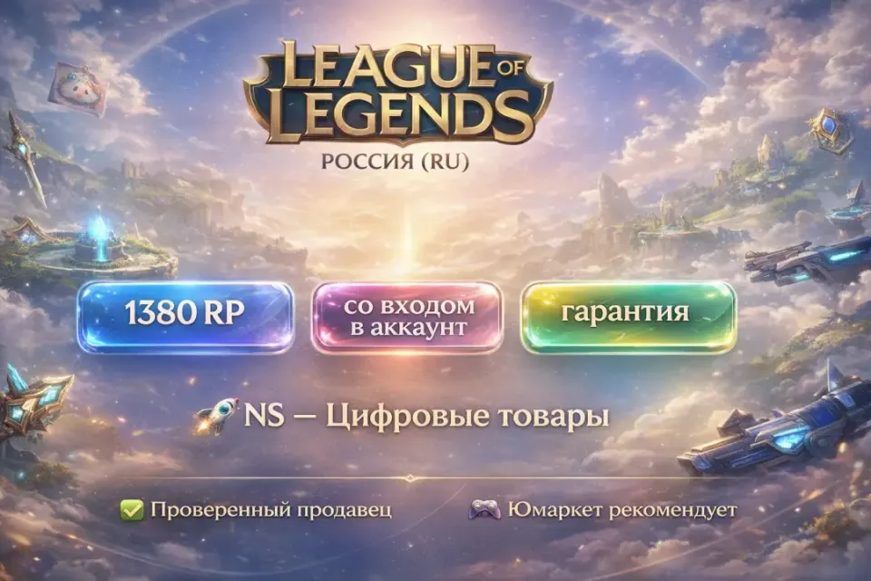 🔰 League of Legends — [1380 RP [Россия] на Ваш аккаунт] 🔰