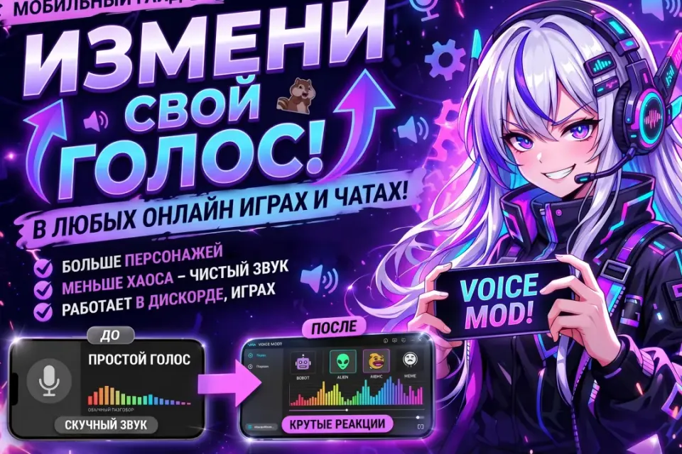 🎙️⚡ ИЗМЕНИ ГОЛОС ЗА 10 МИНУТ ⚡🎙️