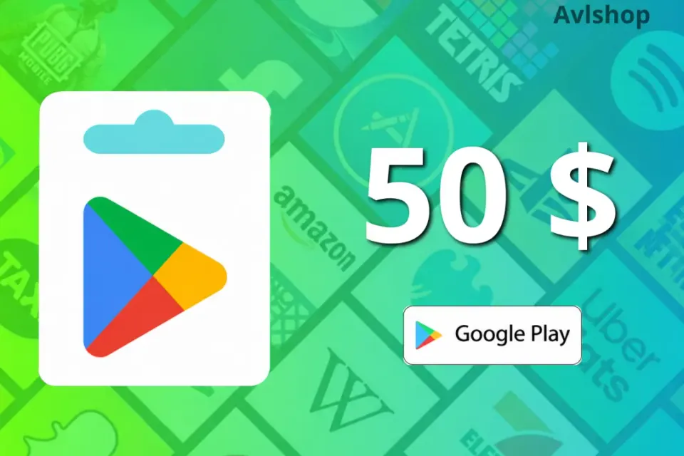 🎁 США 50 USD – Подарочная карта Google Play 🇺🇸 Автовыдача!