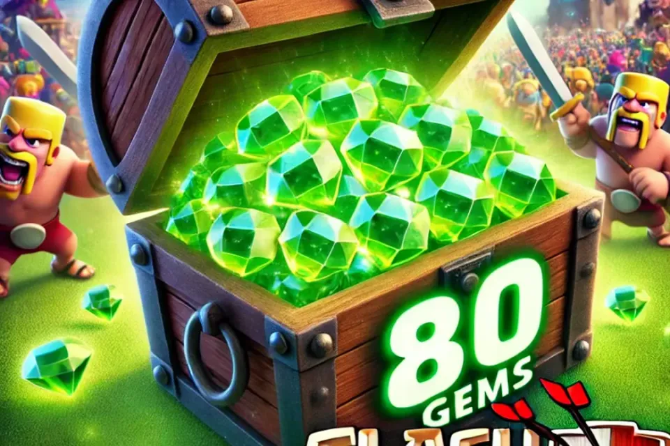 80 гемов Clash Of Clans