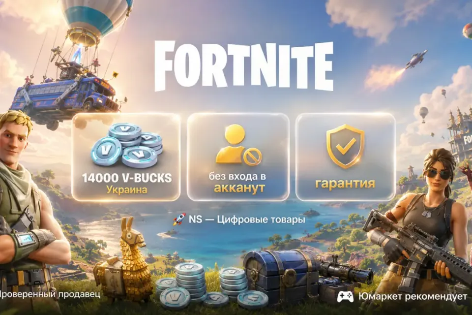 🔰 Fortnite Украина — [14000 V-BUCKS / любая платформа / без входа в акканут] 🔰