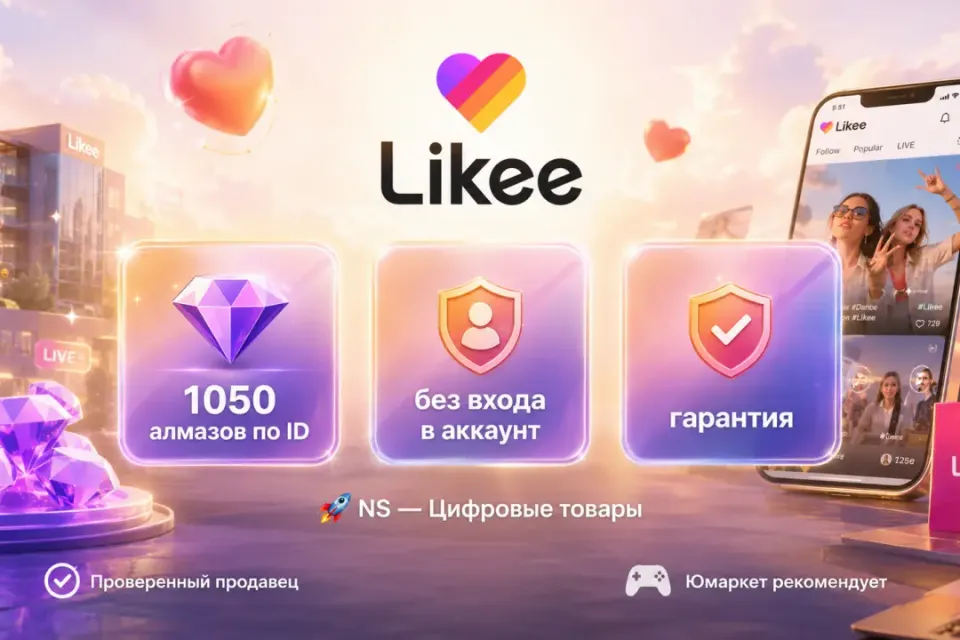 🔰 Likee Алмазы — [1050 шт по ID на Ваш аккaунт] 🔰