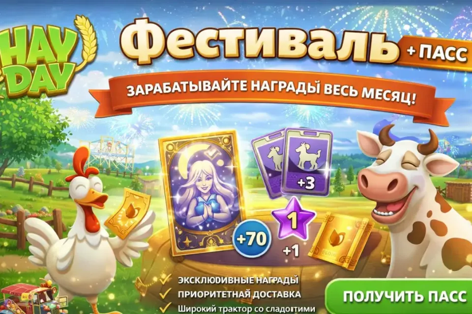 💫Hay Day — [FESTIVAL PASS SUPERCELL ID НА ВАШ АККАУНТ]💫