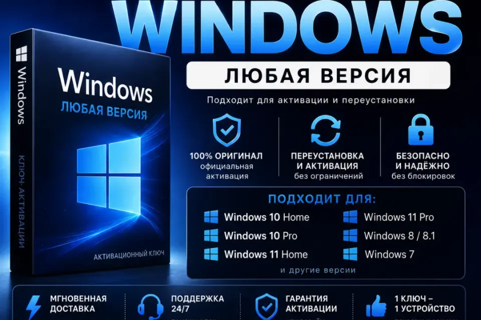 КЛЮЧ НА ЛЮБУЮ WINDOWS БЫСТРО⚡️🚀