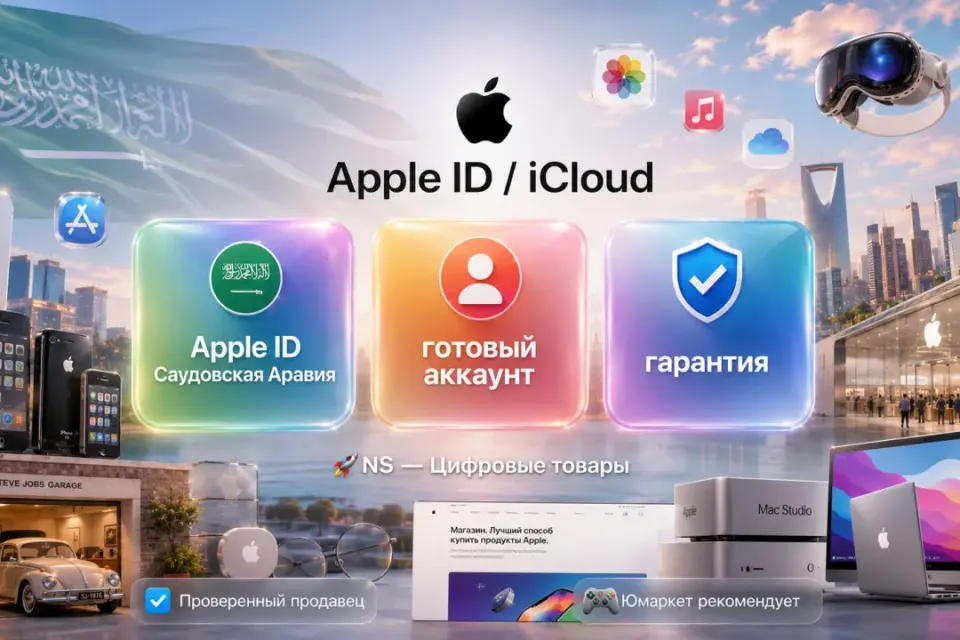 🔰 Готовый Apple ID — [Саудовская Аравия / Без 2FA] 🔰