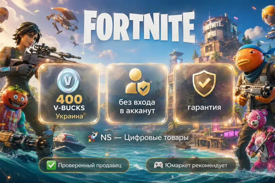 🔰 Fortnite Украина — [400 V-BUCKS / любая платформа / без входа в акканут] 🔰