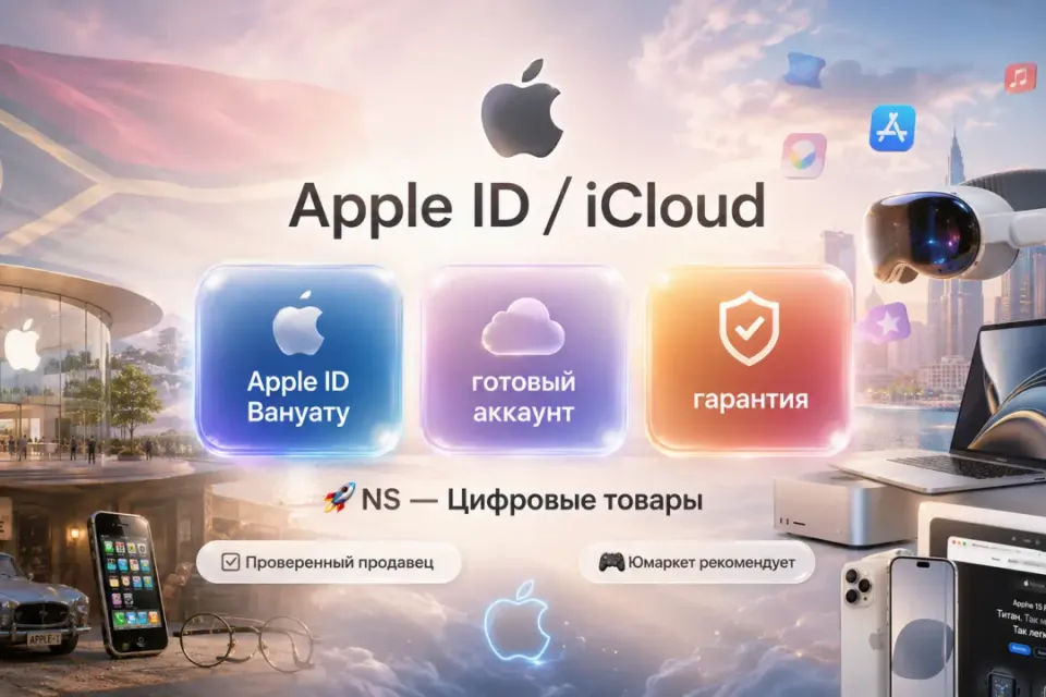 🔰 Готовый Apple ID — [Вануату / Без 2FA] 🔰