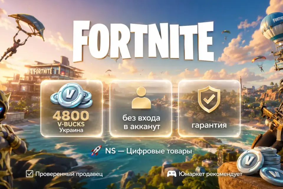 🔰 Fortnite Украина — [4800 V-BUCKS / любая платформа / без входа в акканут] 🔰