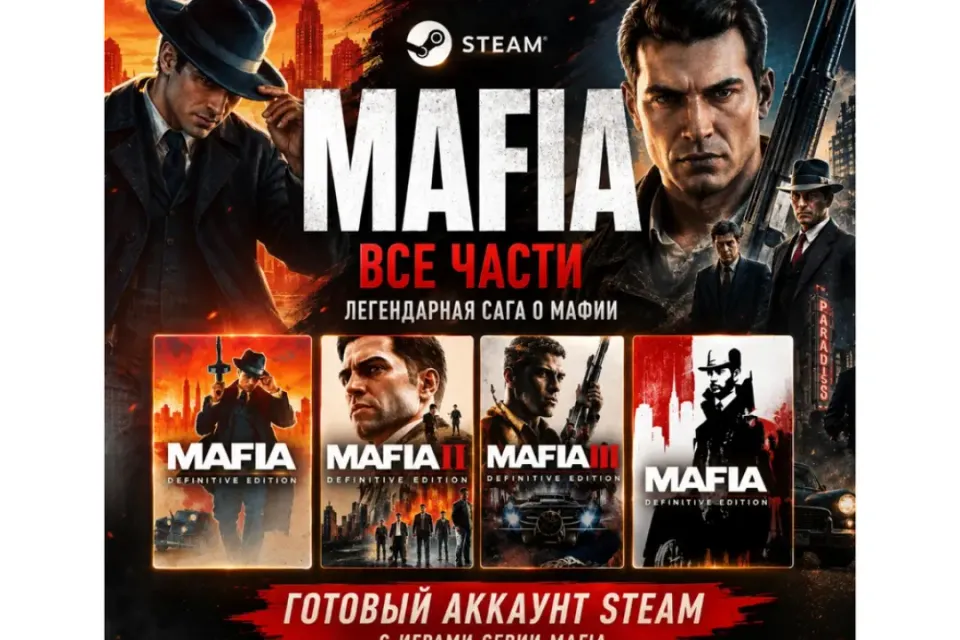 ⭐️ MAFIA ВСЕ ЧАСТИ STEAM ⭐️ СЕМЕЙНЫЙ ⭐️ STEAM ⭐️ АВТОВЫДАЧА ⭐️