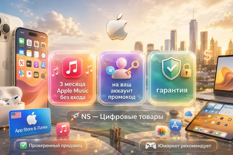 🔰 Apple Music — [3 месяца без входа на Ваш Apple ID аккаунт] 🔰