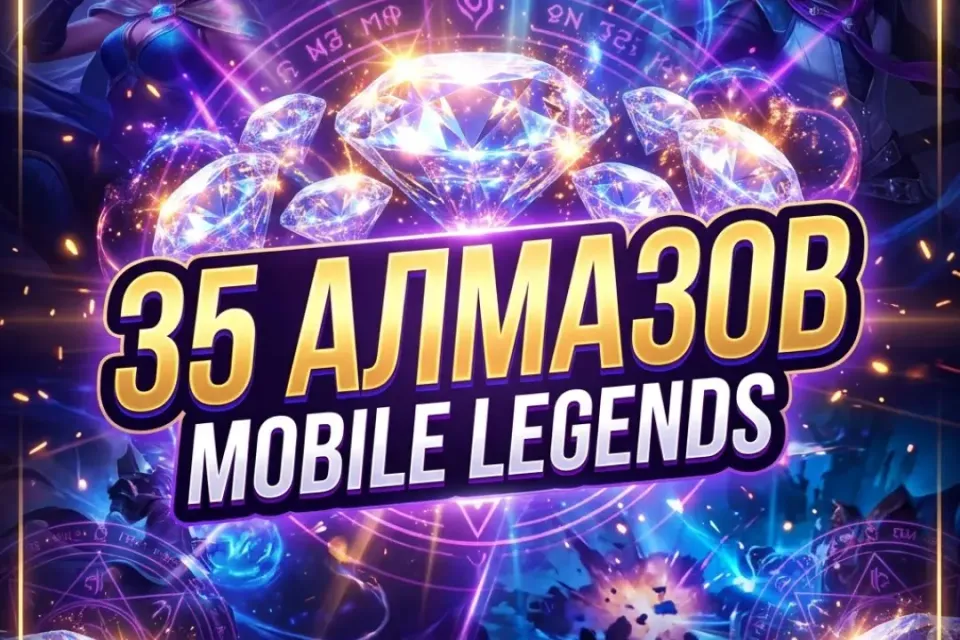 32 + 3 алмазов по ID (Россия) (MLBB)