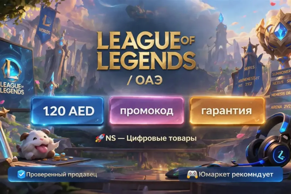🔰 League of Legends — [120 AED [ОАЭ] промокод на Ваш аккаунт] 🔰