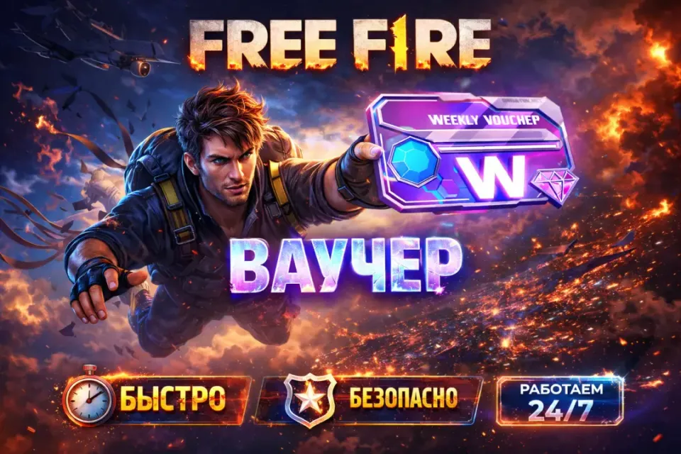 🪪НЕДЕЛЬНЫЙ ВАУЧЕР🪪FREE FIRE 🪪МОМЕНТАЛЬНО ПО ID 🪪