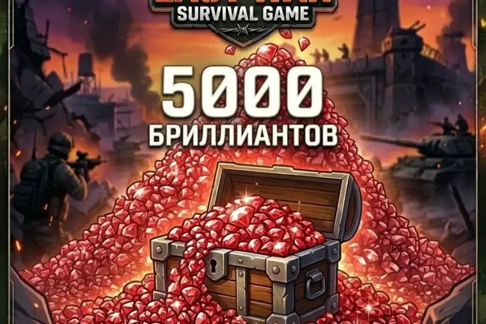 ♦️Last War: Survival♦️5000 Бриллиантов♦️БЫСТРО И НАДЁЖНО♦️ВХОД ЧЕРЕЗ ПОЧТУ♦️