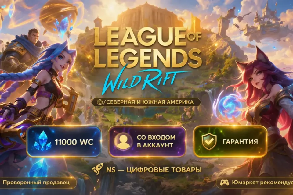 🔰 League of Legends: Wild Rift — [11000 WC [Северная и Южная Америка] на Ваш аккаунт] 🔰