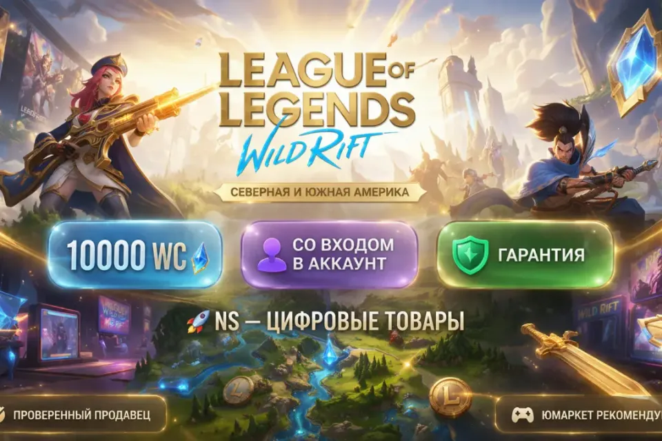 🔰 League of Legends: Wild Rift — [10000 WC [Северная и Южная Америка] на Ваш аккаунт] 🔰