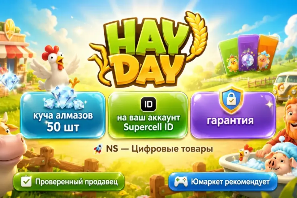 🔰 Hay Day — [куча алмазов 50 шт на Ваш аккаунт] 🔰