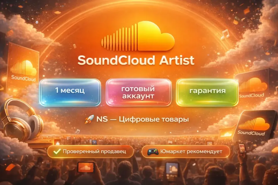 🔰 SoundCloud Artist — [1 месяц готовый аккаунт] 🔰