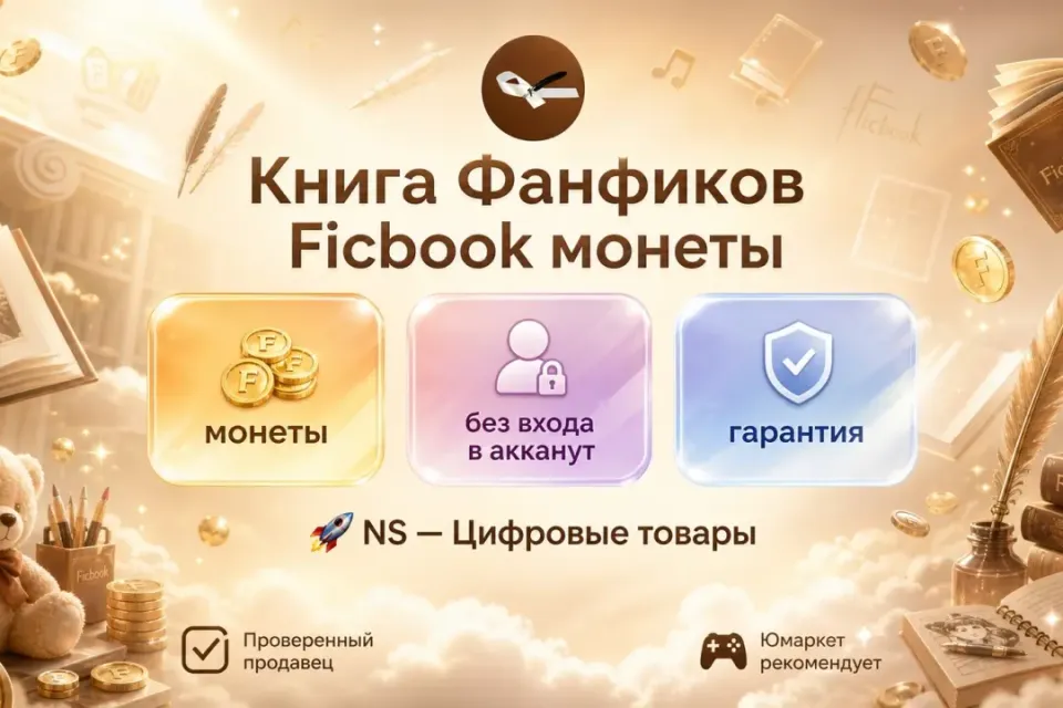 🔰 Книга Фанфиков — [Ficbook / монеты / подарком / без входа в акканут] 🔰
