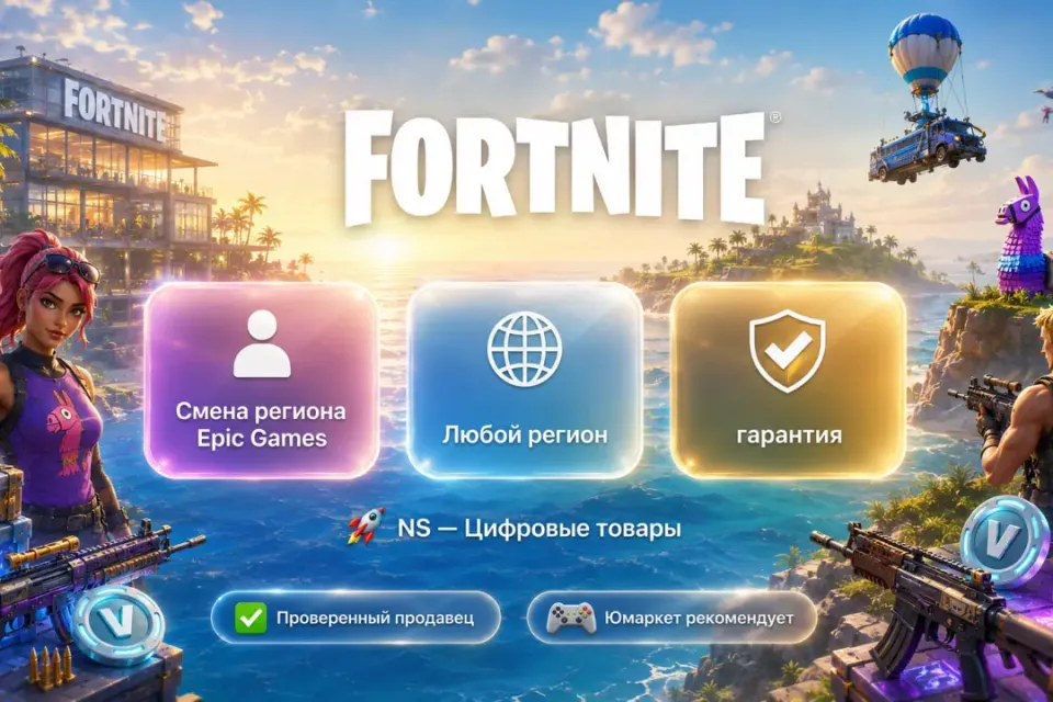 🔰 Fortnite Epic Games — [смена региона любой регион] 🔰