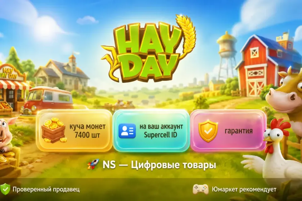 🔰 Hay Day — [куча монет 7400 шт на Ваш аккаунт] 🔰