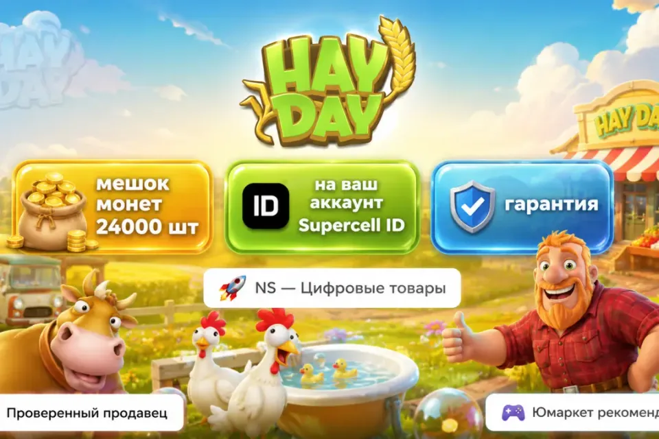 🔰 Hay Day — [мешок монет 24000 шт на Ваш аккаунт] 🔰