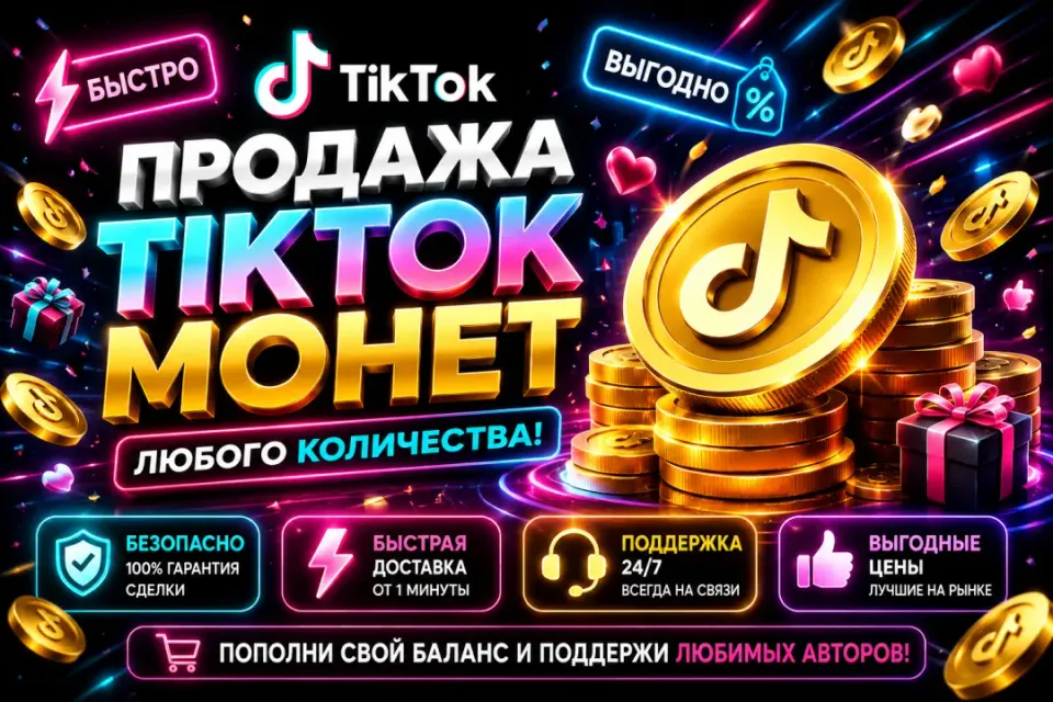 🔴ТИК-ТОК Coins  Любое количество 💎