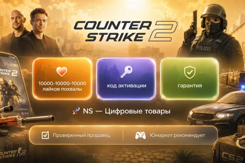 🔰 CS 2 лайки похвалы — [10000-10000-10000 код активации на Ваш аккаунт] 🔰