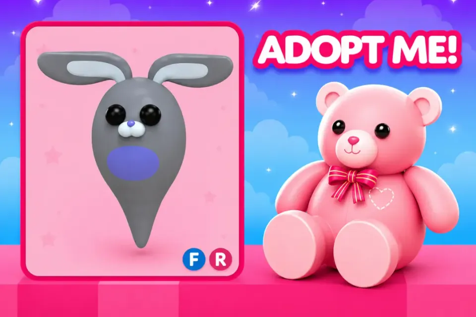 🌠FR GHOST BUNNY / РЕДКИЙ ПЕТ / СКИДКА!  / ADOPT ME / ПРИМИ МЕНЯ🌠