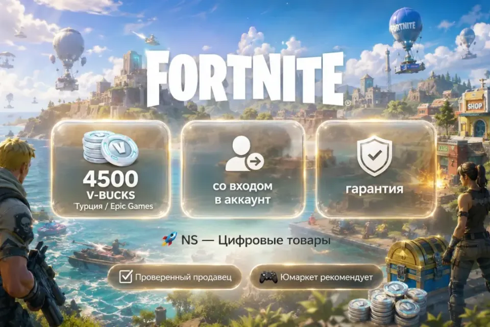 🔰 Fortnite Epic Games — [4500 V-BUCKS Турция на Ваш аккаунт] 🔰