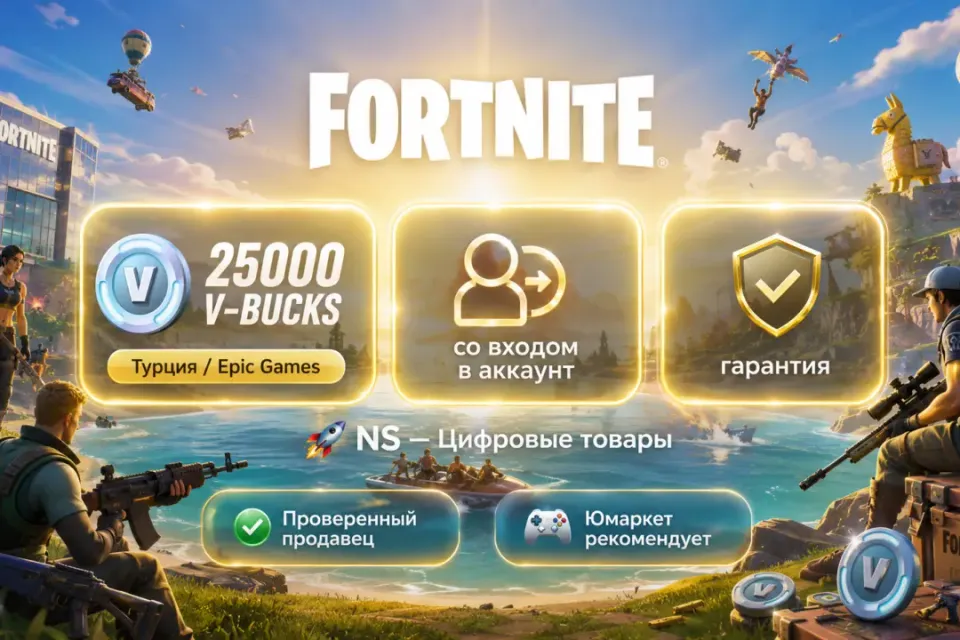 🔰 Fortnite Epic Games — [25000 V-BUCKS Турция на Ваш аккаунт] 🔰