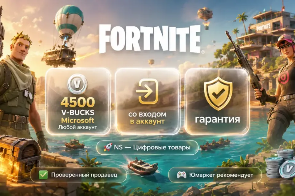 🔰 Fortnite Epic Games Microsoft — [4500 V-BUCKS Турция / Украина на Ваш аккаунт] 🔰