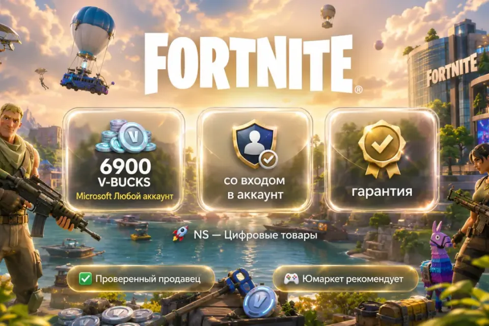 🔰 Fortnite Epic Games Microsoft — [6900 V-BUCKS Турция / Украина на Ваш аккаунт] 🔰