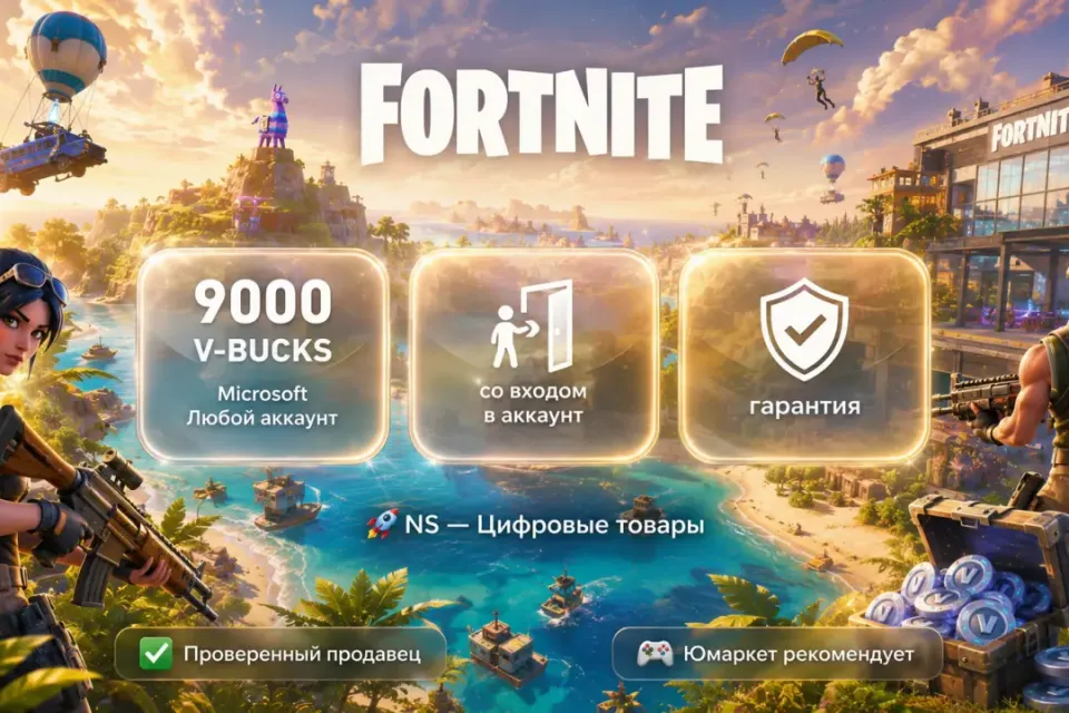 🔰 Fortnite Epic Games Microsoft — [9000 V-BUCKS Турция / Украина на Ваш аккаунт] 🔰