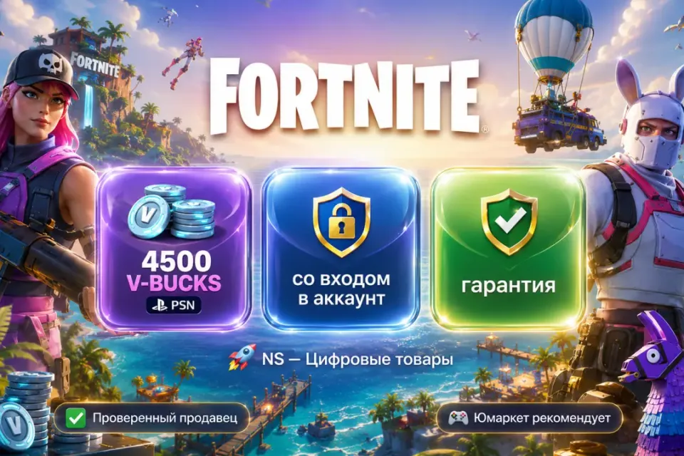 🔰 Fortnite Epic Games PlayStation — [4500 V-BUCKS Турция / Украина на Ваш аккаунт] 🔰