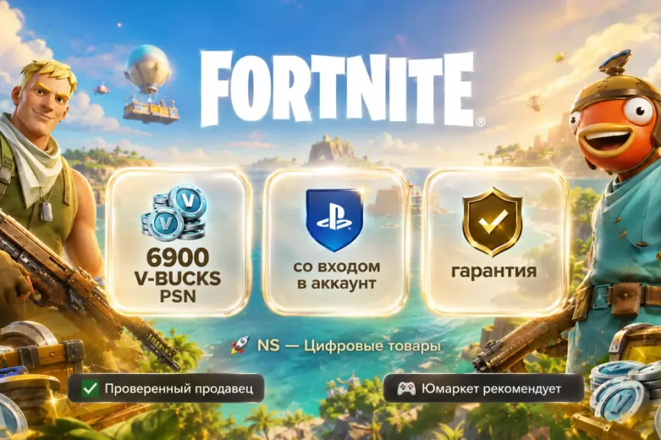 🔰 Fortnite Epic Games PlayStation — [6900 V-BUCKS Турция / Украина на Ваш аккаунт] 🔰