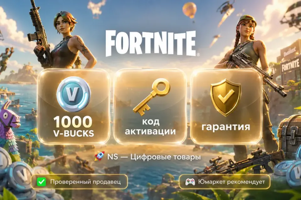 🔰 Fortnite — [1000 V-BUCKS PlayStation / Xbox / Nintendo / ПК / Код] 🔰