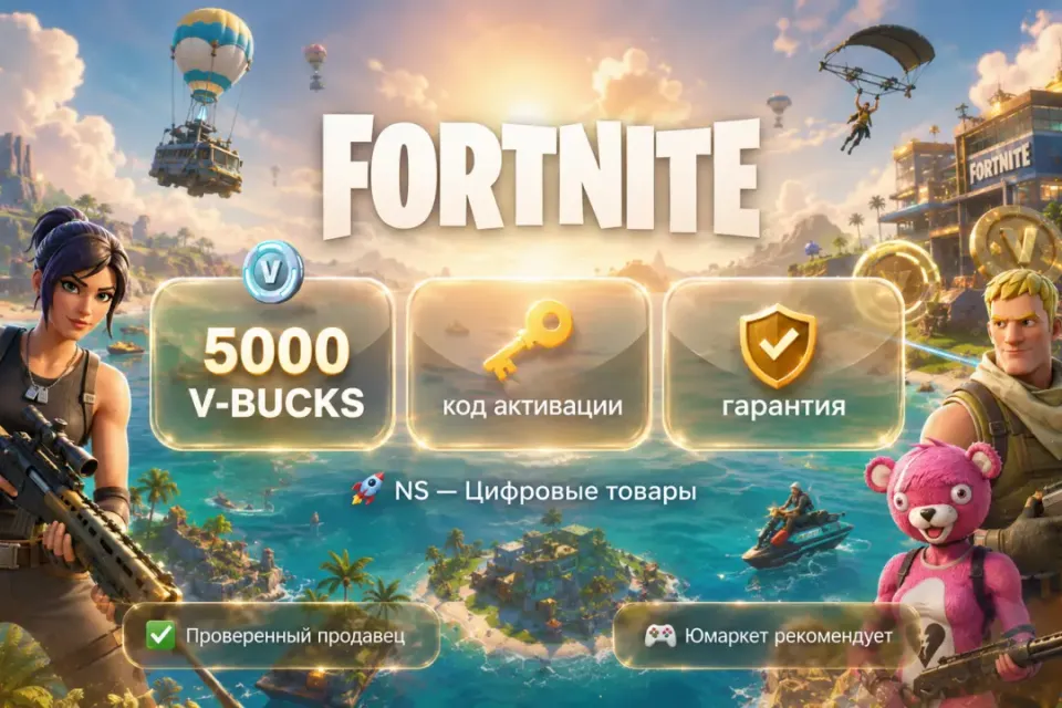 🔰 Fortnite — [5000 V-BUCKS PlayStation / Xbox / Nintendo / ПК / Код] 🔰
