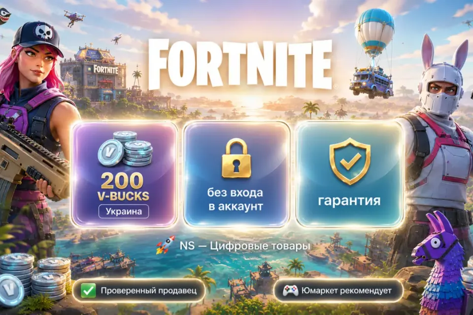 🔰 Fortnite Украина — [200 V-BUCKS / любая платформа / без входа в акканут] 🔰