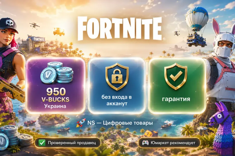 🔰 Fortnite Украина — [950 V-BUCKS / любая платформа / без входа в акканут] 🔰