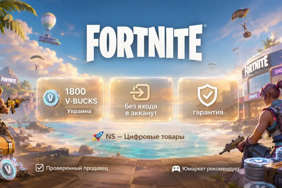 🔰 Fortnite Украина — [1800 V-BUCKS / любая платформа / без входа в акканут] 🔰