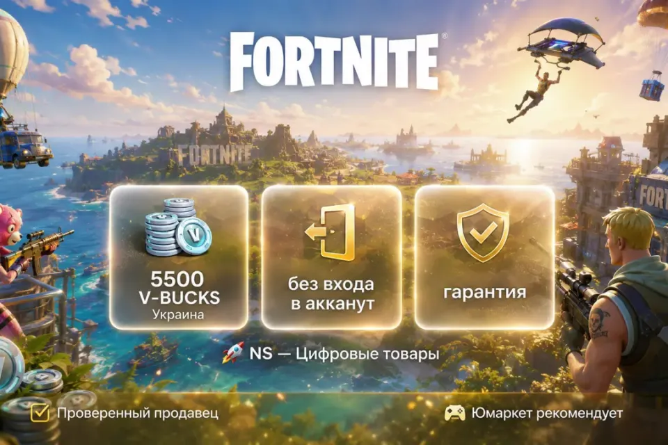 🔰 Fortnite Украина — [5500 V-BUCKS / любая платформа / без входа в акканут] 🔰