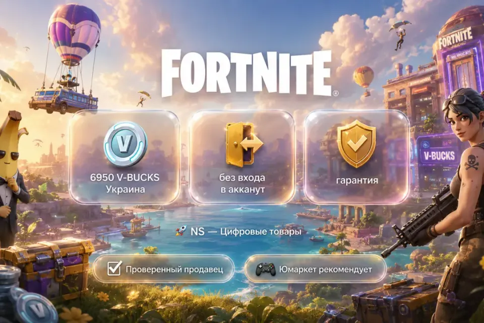 🔰 Fortnite Украина — [6950 V-BUCKS / любая платформа / без входа в акканут] 🔰